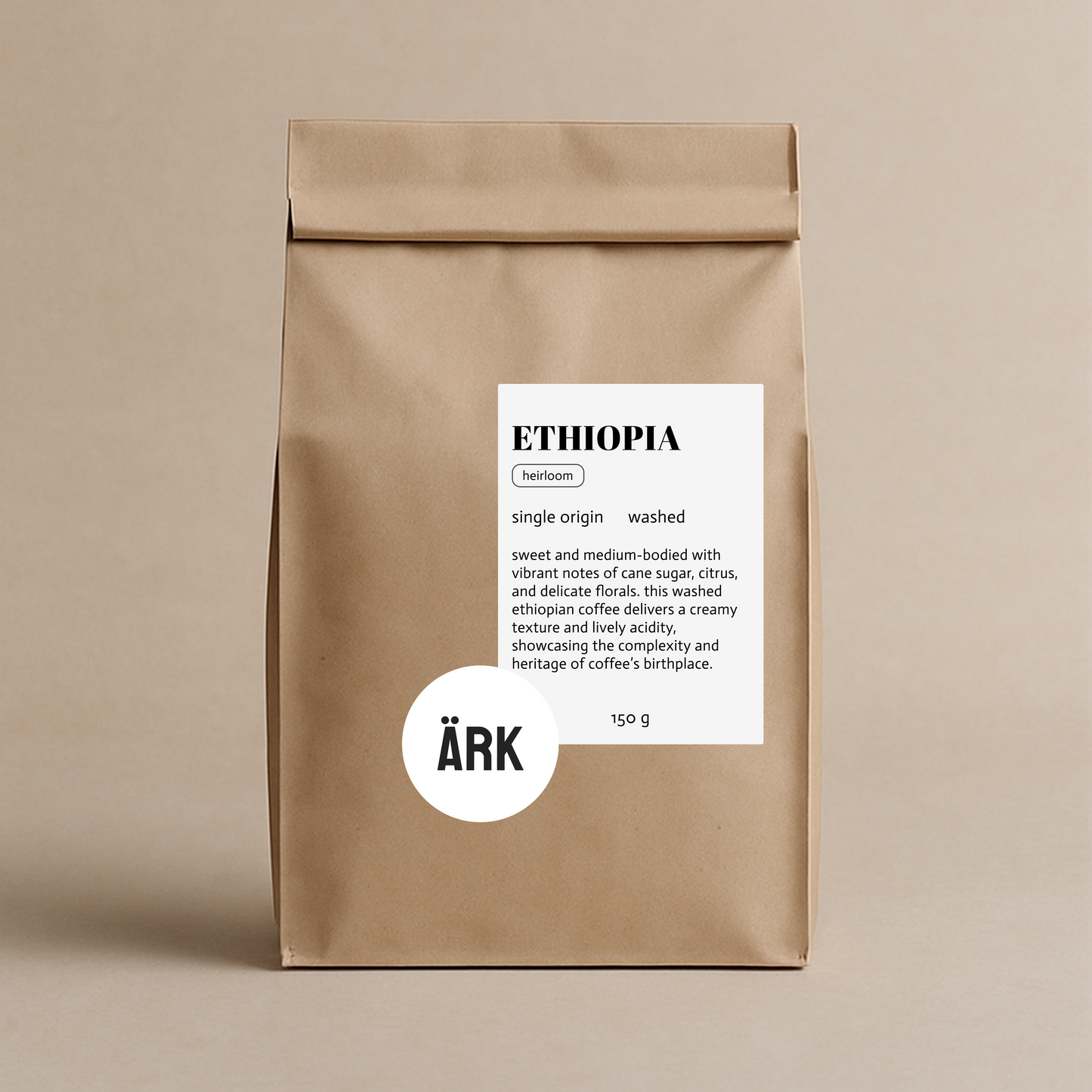 Ethiopia |heirloom. Ground coffee. 150g